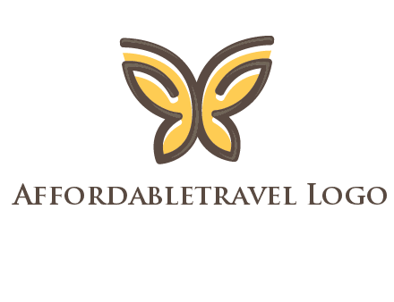 butterfly outline logo