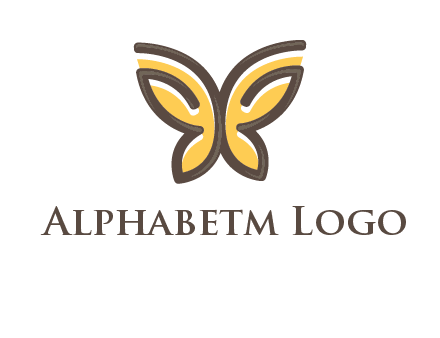 butterfly outline logo
