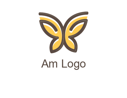 butterfly outline logo