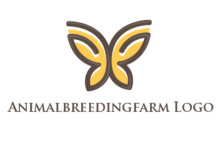 butterfly outline logo