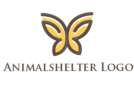 butterfly outline logo