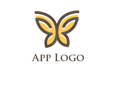butterfly outline logo