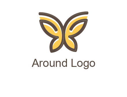 butterfly outline logo