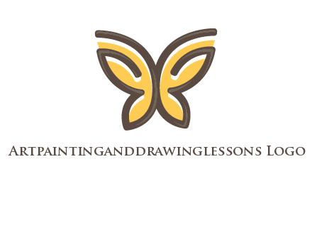 butterfly outline logo