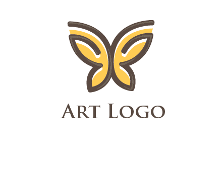 butterfly outline logo