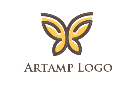 butterfly outline logo