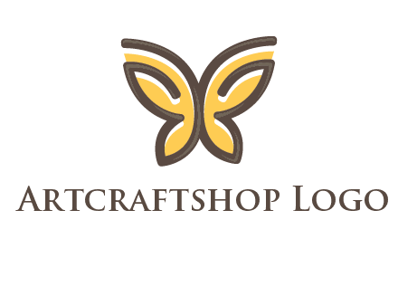 butterfly outline logo