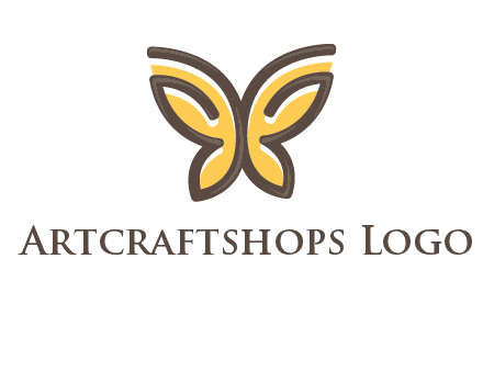 butterfly outline logo