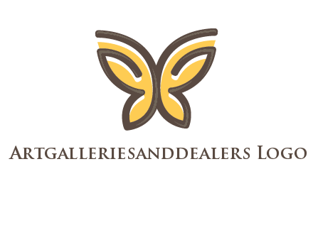 butterfly outline logo