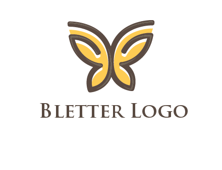 butterfly outline logo