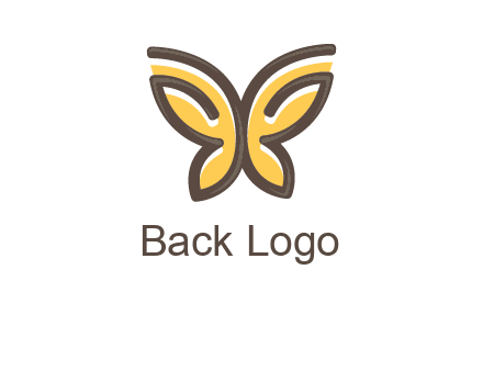 butterfly outline logo