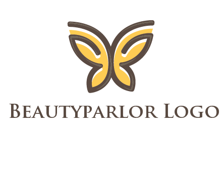 butterfly outline logo