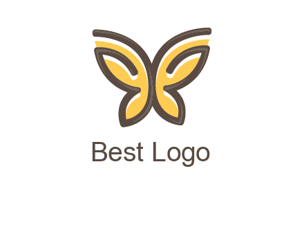 butterfly outline logo