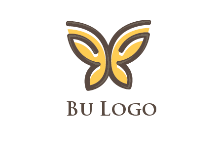 butterfly outline logo