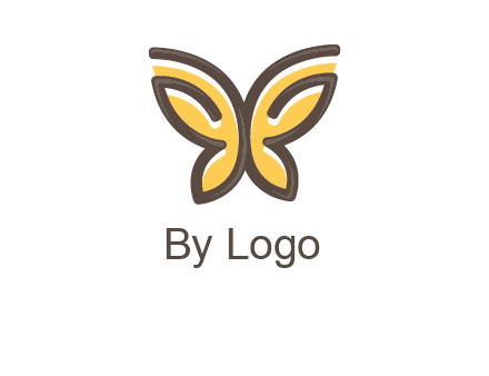 butterfly outline logo
