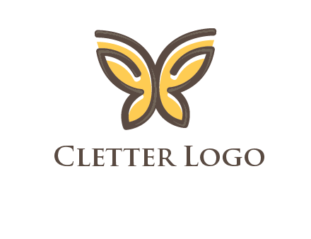 butterfly outline logo
