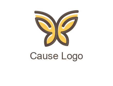 butterfly outline logo
