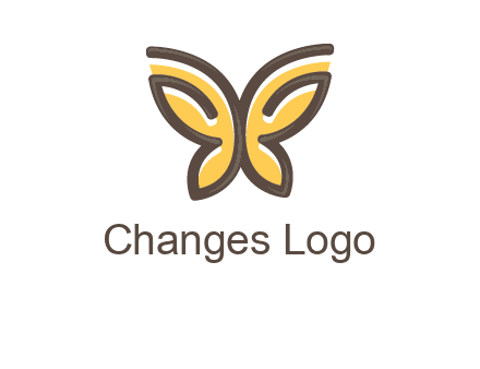 butterfly outline logo