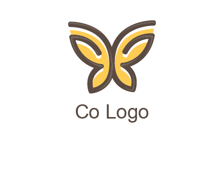 butterfly outline logo