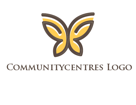 butterfly outline logo