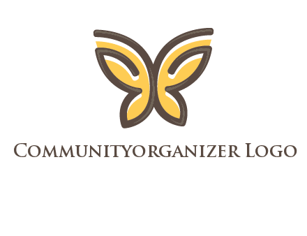 butterfly outline logo