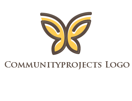 butterfly outline logo