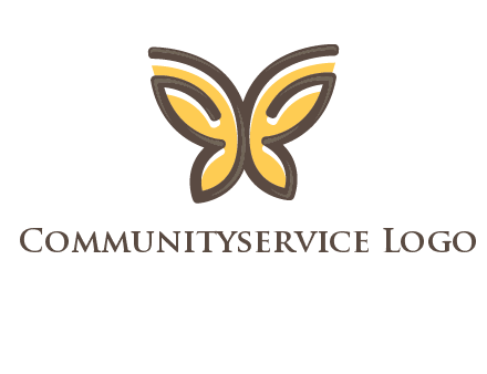 butterfly outline logo