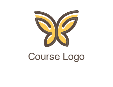 butterfly outline logo