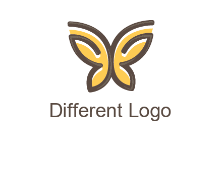 butterfly outline logo