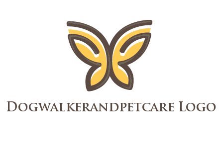 butterfly outline logo