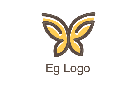 butterfly outline logo