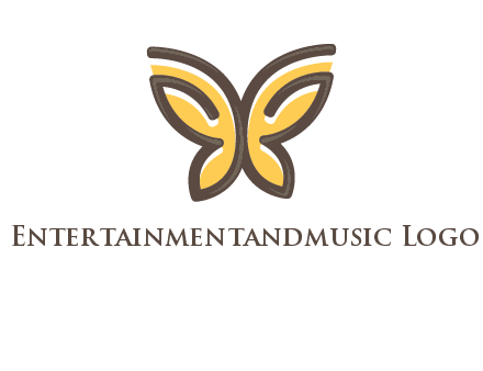 butterfly outline logo