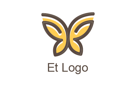 butterfly outline logo
