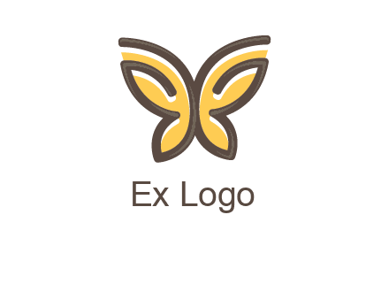 butterfly outline logo