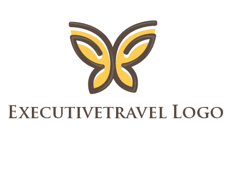 butterfly outline logo