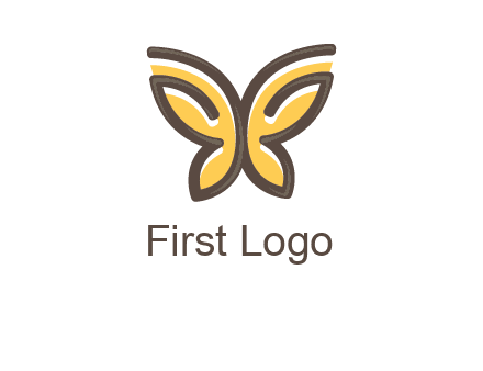 butterfly outline logo