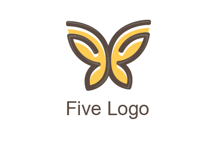 butterfly outline logo