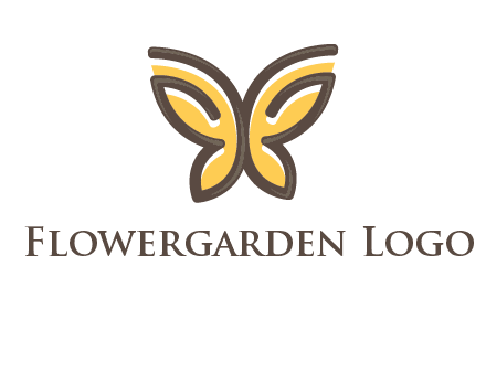 butterfly outline logo