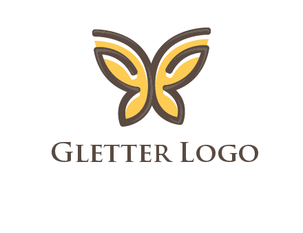 butterfly outline logo