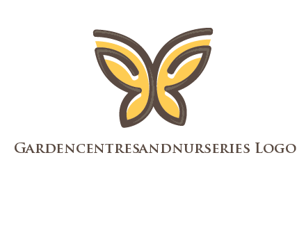 butterfly outline logo