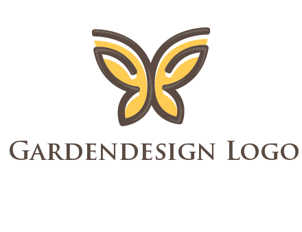 butterfly outline logo