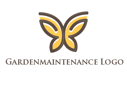 butterfly outline logo