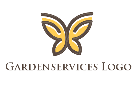 butterfly outline logo