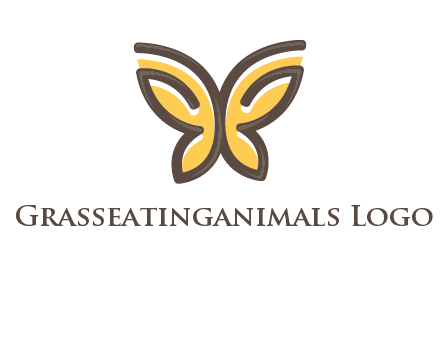 butterfly outline logo