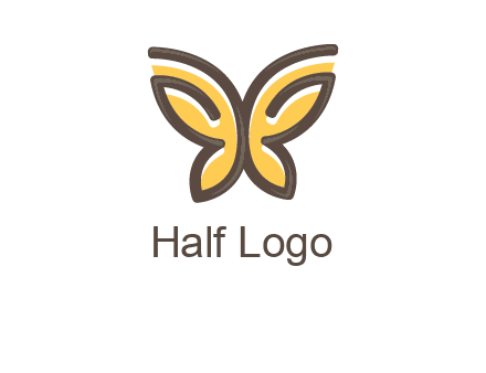 butterfly outline logo