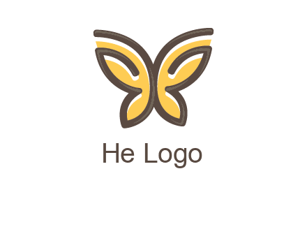 butterfly outline logo