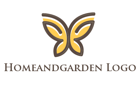 butterfly outline logo