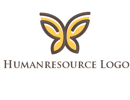 butterfly outline logo