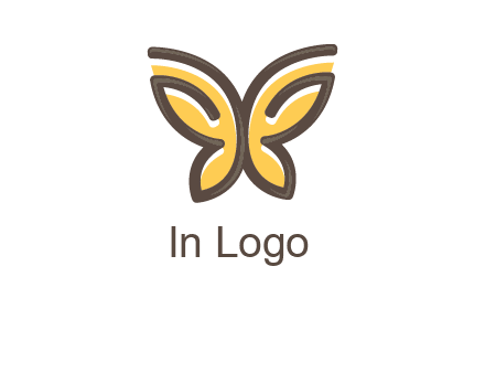 butterfly outline logo