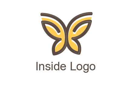 butterfly outline logo